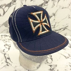 Men’s Fashion Denim Orange Laguna Beach Hat